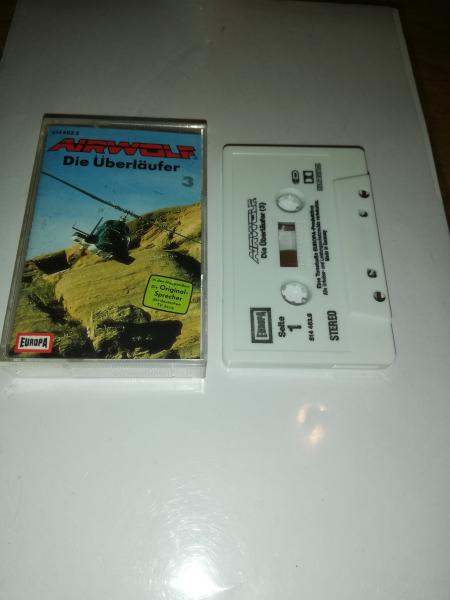 Airwolf Folge 3 Die Überläufer Weiß mit Schwarzen Druck 514463.9