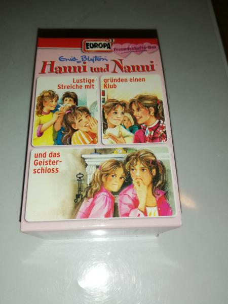 Hanni und Nanni Sammlerbox mit den Folge 4.5.6 Rot mit Schwarzen Druck 8869703843.4/1 bis 4/3