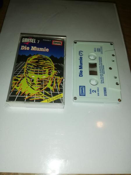 Europa Grusel Folge 7 Die Mumie 5-fach Silber geschraubt Weiß mit Blauen Druck 516436.2