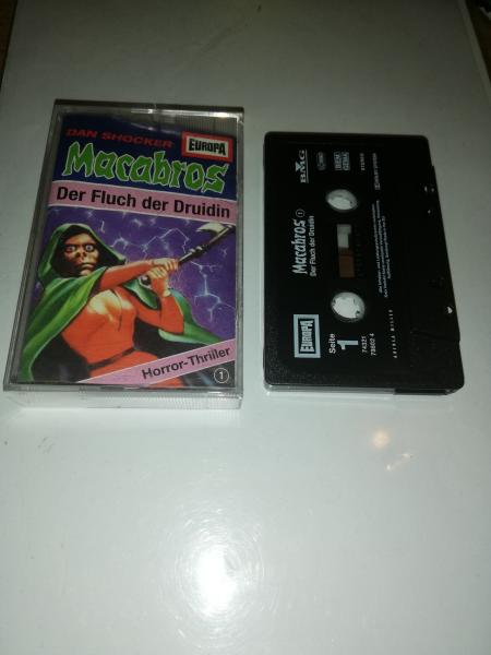 Macabros Folge 1 Der Fluch der Druidin Schwarz mit Weißen Druck 7432178602.4 Europa