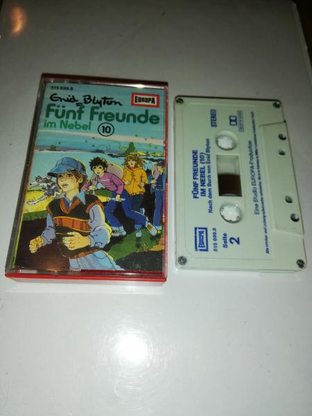 Fünf Freunde Folge 10 im Nebel 4-fach Silber geschraubt Weiß mit Blauen Druck 515699.8 (Blau Oranges Cover)