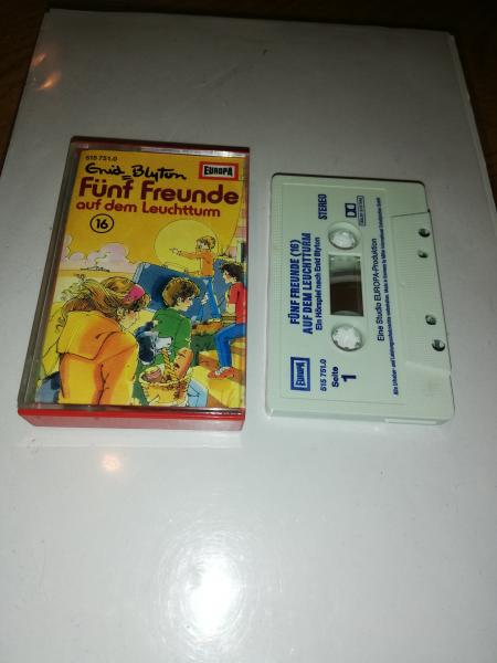 Fünf Freunde Folge 16 auf dem Leuchtturm Weiß mit Blauen Druck 515751.0 (Blau Oranges Cover)