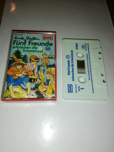 Fünf Freunde Folge 20 erforschen die Schatzinsel Weiß mit Blauen Druck 515757.9 (Blau Oranges Cover) Europa
