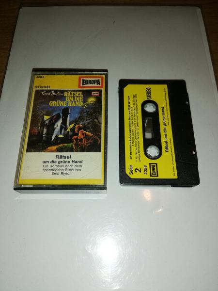 Enid Blyton Folge 1 Rätsel um die grüne Hand Schwarz mit Gelben Aufkleber 4293