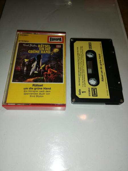 Enid Blyton Folge 1 Rätsel um die grüne Hand 5-fach Silber geschraubt Schwarz mit Beigen Aufkleber 515566.5