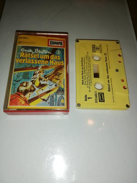 Enid Blyton Folge 3 Rätsel um das verlassene Haus 5-fach Silber Geschraubt Gelb mit Gelben Aufkleber 515652.1