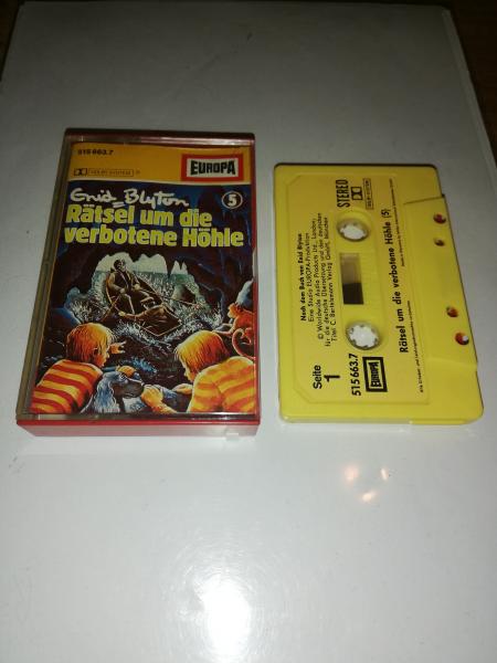 Enid Blyton Folge 5 Rätsel um die verbotene Höhle Gelb mit Gelben Aufkleber 515663.7 Europa