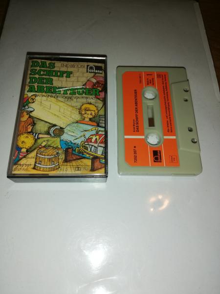 Enid Blyton Folge 6 Das Schiff der Abenteuer Grau mit Orangen Aufkleber 7252207(0213) Fontana