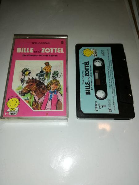 Bille und Zottel Folge 5 Ein Filmstar mit vier Beinen 5-fach Schwarz geschraubt Schwarz mit Blauen Aufkleber 5060 Schneiderton