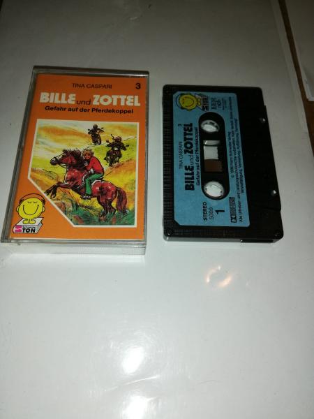 Bille und Zottel Folge 3 Gefahr auf der Pferdekoppel 5-fach Schwarz geschraubt Schwarz mit Blauen Aufkleber 5009 Schneiderton