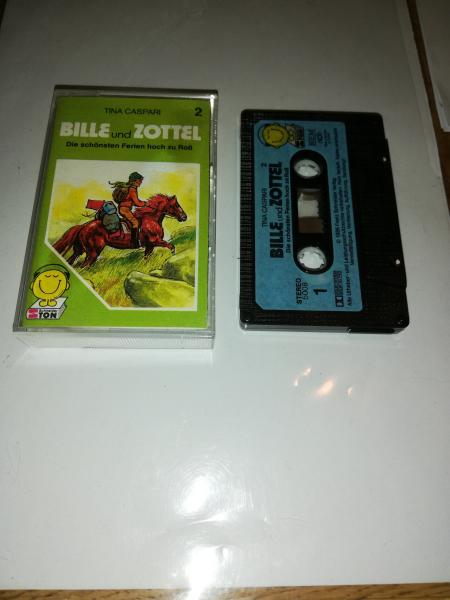 Bille und Zottel Folge 2 Die schönsten Ferien noch zu Roß 5-fach Schwarz geschraubt Schwarz mit Blauen Aufkleber 5008 Schneiderton