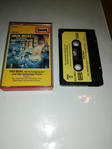 Hui Buh Folge 7 und der schaurige Punkt Schwarz mit Beigen Aufkleber 515096.5 Europa(Gelbes Label)