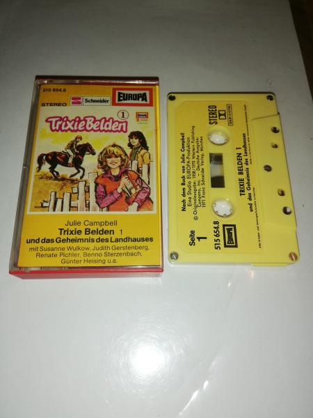 Trixie Belden Folge 1 und das Geheimnis des Landhauses 5-fach Silber geschraubt Gelb mit Gelben Aufkleber 515654.8 Europa