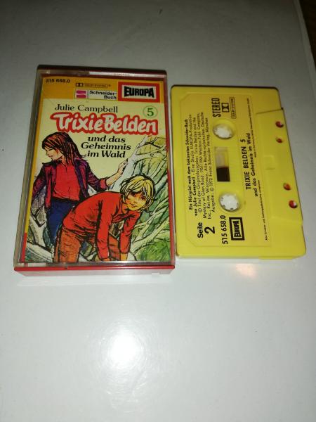 Trixie Belden Folge 5 und das Geheimnis im Wald Gelb mit Gelben Aufkleber 515658.0 Europa