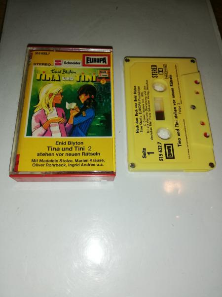 Tina und Tini Folge 2 stehen vor neuen Rätseln 5-fach Silber geschraubt Gelb mit Gelben Aufkleber 515632.7