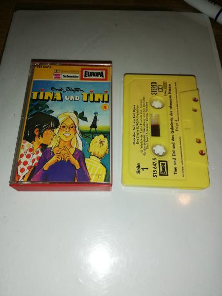 Tina und Tini Folge 4 und das Geheimnis des schwarzen Hundes Gelb mit Gelben Aufkleber 515647.5