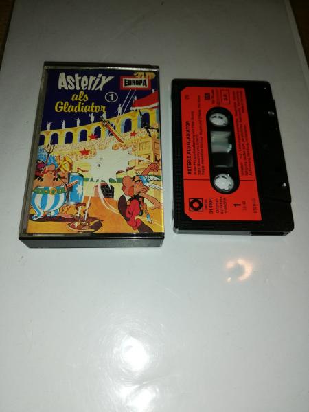 Asterix Folge 1 der Gallier 4-fach Silber geschraubt Schwarz mit Roten Aufkleber 31690-1 Sonocord Sonderauflage