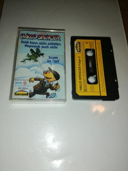 Hallo Spencer Folge 2 Poldi kann nicht schlafen. Nepomuk auch nicht/ Sturm im Dorf Schwarz mit Gelben Aufkleber 841555-4 Karussell