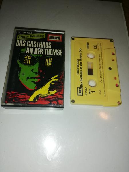 Edgar Wallace Folge 4 Das Gasthaus an der Themse 5-fach Silber geschraubt Gelb mit Gelben Aufkleber 516103.7 Europa