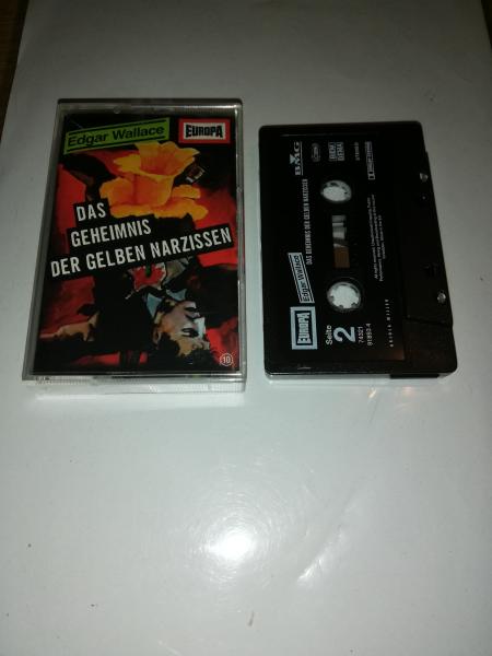 Edgar Wallace Folge 10 Das Geheimnis der gelben Narzissen Schwarz mit Weißen Druck 7432191893.4 Europa