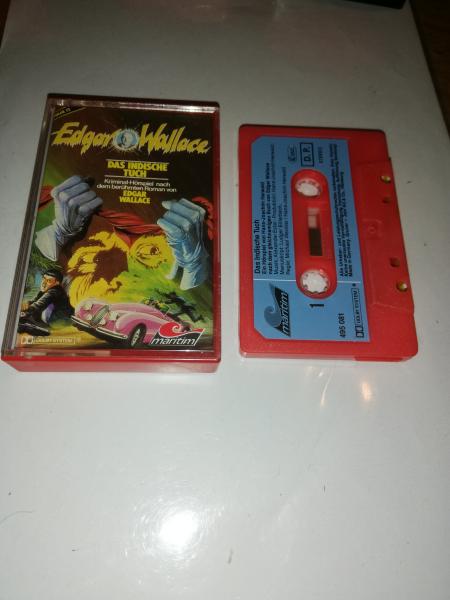 Edgar Wallace Folge 12 Das indische Tuch Rot mit Blauen Aufkleber 495081-21 Maritim