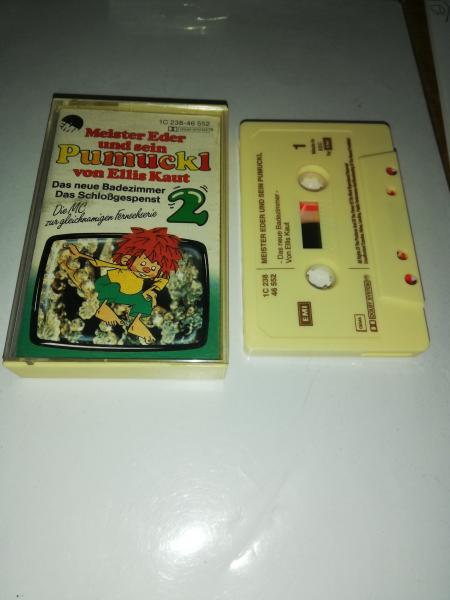 Pumuckl Folge 2 Das neue Badezimmer/Das Schloßgespenst Beige mit Braunen Druck 1C238-46552 EMI Rundes Logo