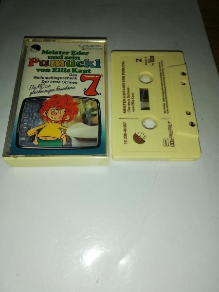 Pumuckel Folge 7 Das Weihnachtsgeschenk/Der erste Schnee Beige mit Braunen Druck 1C238-46557 EMI