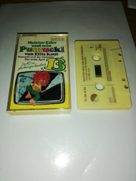 Pumuckl Folge 13 und die Ostereier/Der erste April Beige mit Braunen Druck  1C238-46563 EMI