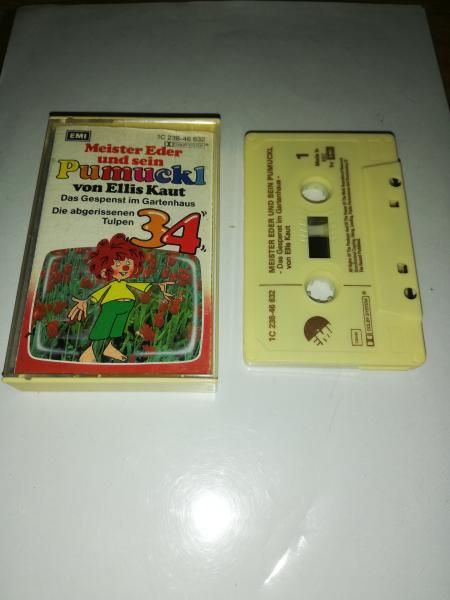 Pumuckl Folge 34 Das Gespenst im Gartenhaus/Die abgerissenen Tulpen Beige mit Braunen Druck 1C238-46632 EMI