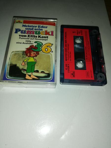 Pumuckl Folge 36 auf Hexenjagd/Hilfe-eine Aushilfe! Transparent mit Roten Aufkleber 1C220251336.4 EMI Imperial