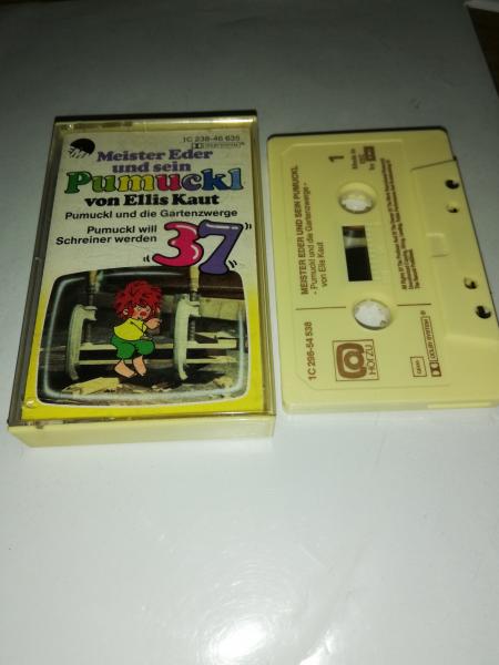 Pumuckl Folge 37 und die Gartenzwerge/will Schreiner werden Beige mit Braunen Druck 1C238-46635 EMI