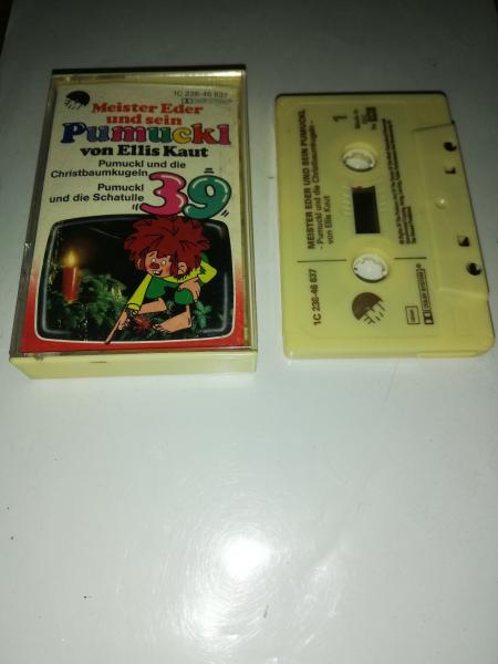 Pumuckl Folge 39 und die Christbaumkugeln/und die Schatulle Beige mit Braunen Druck 1C238-46637 EMI