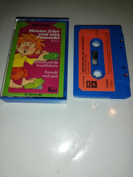 Pumuckl und die Knackfrösche/wird reich Blau mit Roten Aufkleber 1C04831663 Columbia EMI Electrola