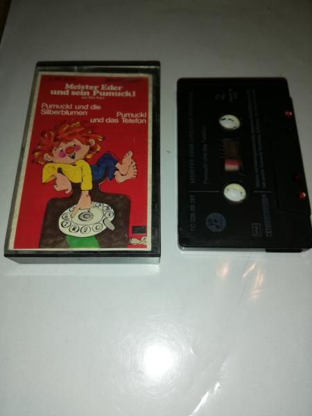 Pumuckl und die Silberblumen/und das Telefon Schwarz mit Weißen Druck 1C228-29797 Columbia