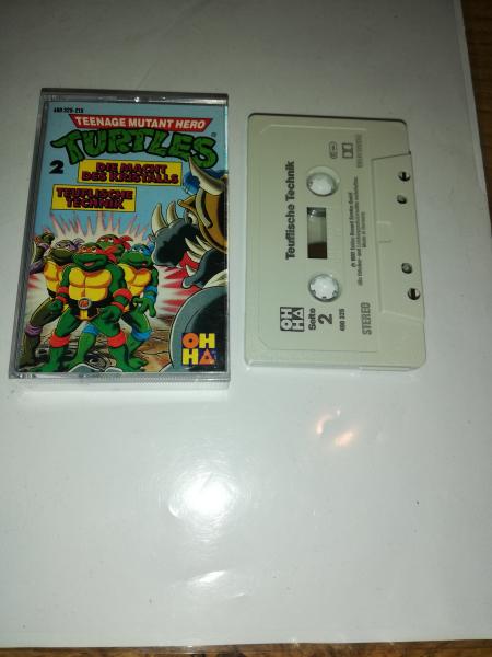 Teenage Mutant Hero Turtles Folge 2 Die Macht des Kristalls/Teuflische Technik Grau mit Schwarzen Druck 490325-215 OHHA