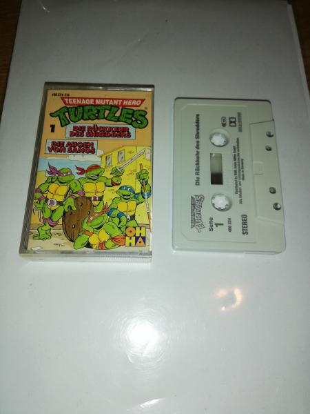 Teenage Mutant Hero Turtles Folge 1 Die Rückkehr des Shredders/Die Augen von Sanos Grau mit Schwarzen Druck 490324-215