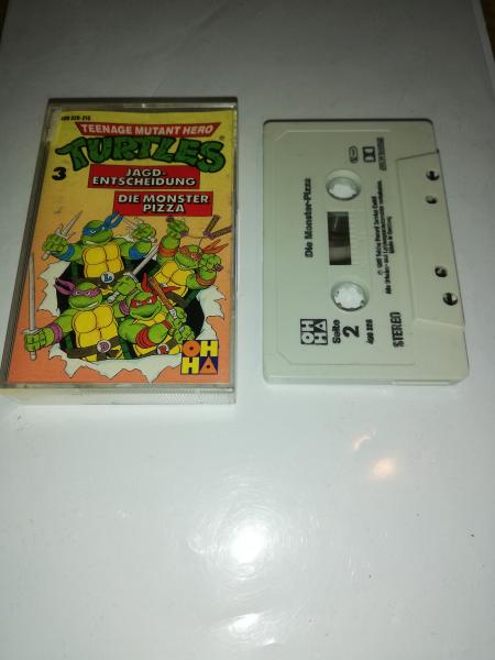Teenage Mutant Hero Turtles Folge 3 Jagdentscheidung/Die Monster Pizza Grau mit Schwarzen Druck 490326-215 OHHA