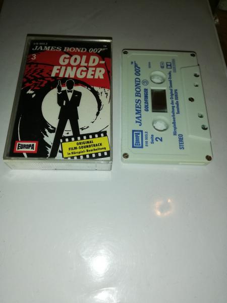 James Bond Folge 3 Goldfinger 5-fach Silber geschraubt Weiß mit Blauen Druck 516503.2