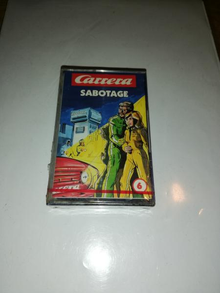 Carrera Folge 6 Sabotage 4-fach Silber geschraubt Blau mit Gelben Aufkleber 4.60006 Originalverpackt