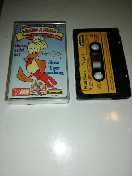 Alfred J.Kwak Folge 1 Hurra er ist da/Böse Überraschung Schwarz mit gelben Aufkleber 843500-4 Karussell