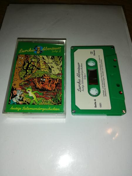 Lurchis Abenteuer Folge 2 Grün mit Weißen Aufkleber 1991
