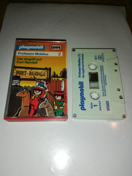Playmobil Professor Mobilux Folge 2 Der Angriff auf Fort Randall 4-fach Silber geschraubt Weiß mit Blauen Druck 515572.0