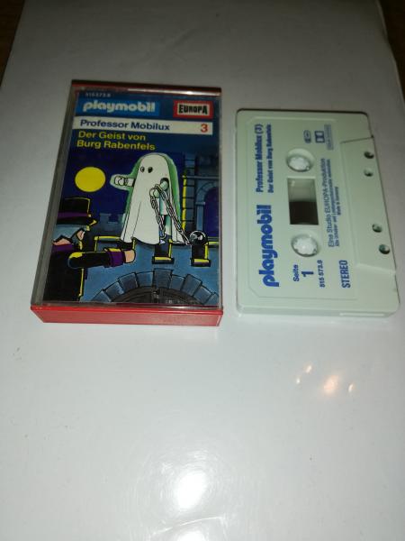 Playmobil Professor Mobilux Folge 3 Der Geist von Burg Rabenfels Weiß mit Blauen Druck 515573.8 Europa