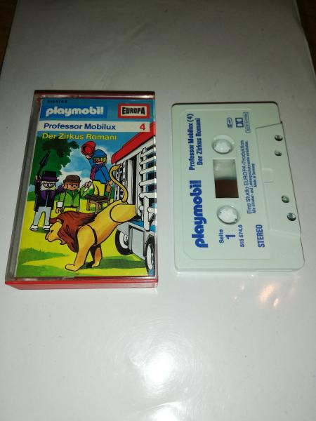 Playmobil Professor Mobilux Folge 4 Der Zirkus Romani Weiß mit Blauen Druck 515574.6 Europa