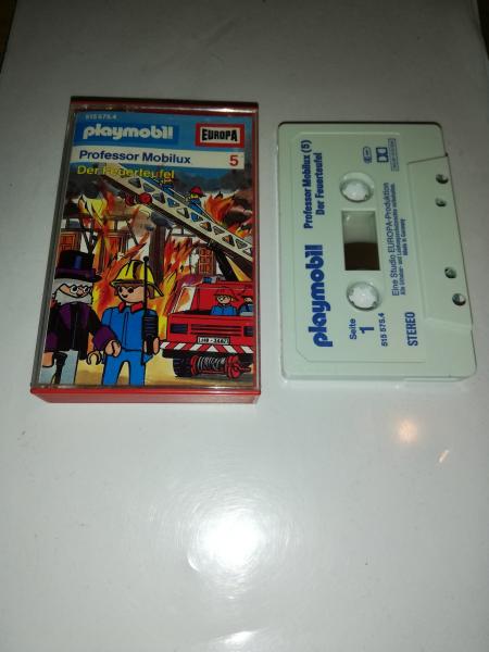 Playmobil Professor Mobilux Folge 5 Der Feuerteufel Weiß mit Blauen Druck 515575.4 Europa