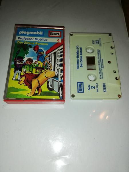Playmobil Professor Mobilux Folge 4 Der Zirkus Romani 5-fach Silber geschraubt Weiß mit Blauen Druck 515574.6 Europa