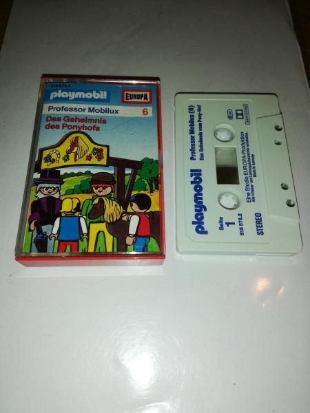 Playmobil Professor Mobilux Folge 6 Das Geheimnis des Ponyhofs Weiß mit Blauen Druck 515576.2 Europa