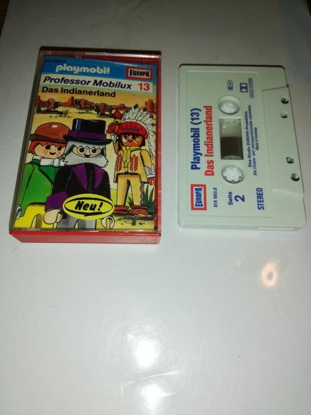 Playmobil Professor Mobilux Folge 13 Das Indianerland Weiß mit Blau Roten Druck 515583.5