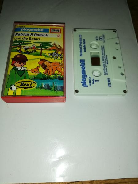 Playmobil Patrick F. Patrick Folge 2 und die Safari 5-fach Silber geschraubt Weiß mit Blauen Druck 515578.9 Europa