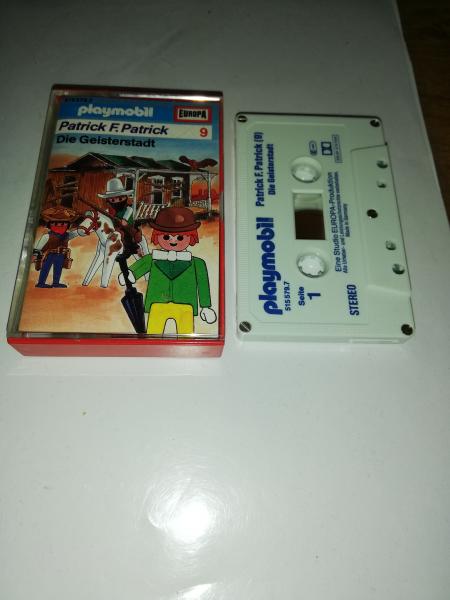 Playmobil Patrick F.Patrick Folge 9 Die Geisterstadt 5-fach Silber geschraubt Weiß mit Blauen Druck 515579.7 Europa